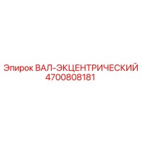 4700808181 ВАЛ-ЭКЦЕНТРИЧЕСКИЙ Epiroc
