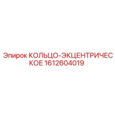 1612604019 КОЛЬЦО-ЭКЦЕНТРИЧЕСКОЕ Epiroc