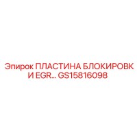 GS15816098 ПЛАСТИНА БЛОКИРОВКИ EGR Epiroc