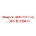 3001530900 ВЫБРОС ВД Epiroc