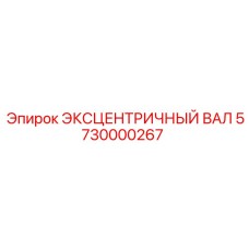5730000267 ЭКСЦЕНТРИЧНЫЙ ВАЛ Epiroc