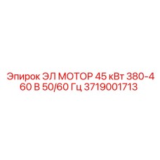 3719001713 ЭЛ МОТОР 45 кВт 380-460 В 50/60 Гц Epiroc