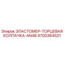 4700364521 ЭЛАСТОМЕР-ТОРЦЕВАЯ КОЛПАЧКА-AN48 Epiroc