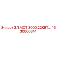 1630800314 ЭЛ.МОТ.3000.22КВТ Epiroc