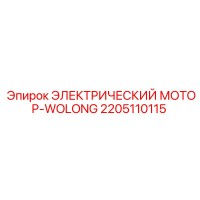 2205110115 ЭЛЕКТРИЧЕСКИЙ МОТОР-WOLONG Epiroc