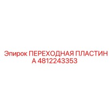 4812243353 ПЕРЕХОДНАЯ ПЛАСТИНА Epiroc