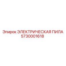 5730001618 ЭЛЕКТРИЧЕСКАЯ ПИЛА (Epiroc)