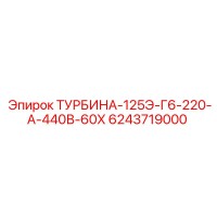 6243719000 ТУРБИНА-125Э-Г6-220-А-440В-60Х Epiroc