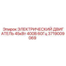 3719009069 ЭЛЕКТРИЧЕСКИЙ ДВИГАТЕЛЬ 45кВт 400В 60Гц Epiroc