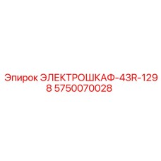 5750070028 ЭЛЕКТРОШКАФ-43R-1298 Epiroc