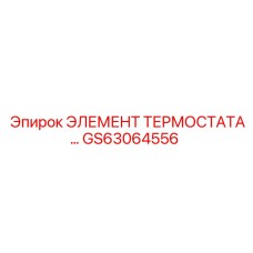 GS63064556 ЭЛЕМЕНТ ТЕРМОСТАТА Epiroc