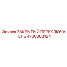 4700003124 ЗАКРЫТЫЙ ПЕРЕКЛЮЧАТЕЛЬ Epiroc