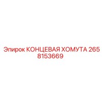 2658153669 КОНЦЕВАЯ ХОМУТА Epiroc