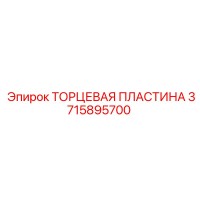 3715895700 ТОРЦЕВАЯ ПЛАСТИНА Epiroc