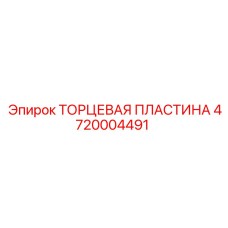 4720004491 ТОРЦЕВАЯ ПЛАСТИНА Epiroc