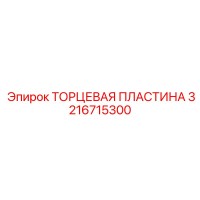 3216715300 ТОРЦЕВАЯ ПЛАСТИНА Epiroc