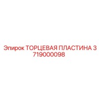 3719000098 ТОРЦЕВАЯ ПЛАСТИНА Epiroc