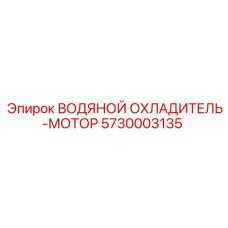 5730003135 ВОДЯНОЙ ОХЛАДИТЕЛЬ-МОТОР Epiroc