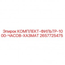 2657725475 КОМПЛЕКТ-ФИЛЬТР-1000-ЧАСОВ-ХАЗМАТ Epiroc