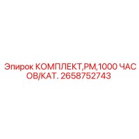 2658752743 КОМПЛЕКТ PM 1000 ЧАСОВ/КАТ. Эпирок