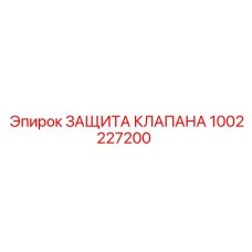 1002227200 ЗАЩИТА КЛАПАНА Epiroc