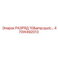 470W492013 РАЗРЯД 10