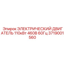 3719001560 ЭЛЕКТРИЧЕСКИЙ ДВИГАТЕЛЬ 110кВт 460В 60Гц Epiroc