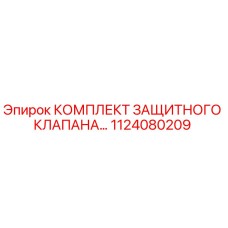 1124080209 КОМПЛЕКТ ЗАЩИТНОГО КЛАПАНА Epiroc