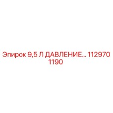 1129701190 9,5 Л ДАВЛЕНИЕ Эпирок
