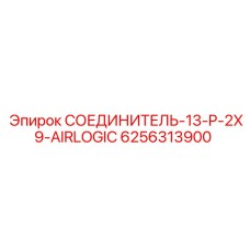 6256313900 СОЕДИНИТЕЛЬ-13-P-2X9-AIRLOGIC Epiroc