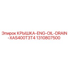 1310807500 КРЫШКА-ENG-OIL-DRAIN-XAS400T3T4 (Epiroc)