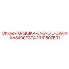 1310807501 КРЫШКА-ENG-OIL-DRAIN-XAS400T3T4 (Epiroc)