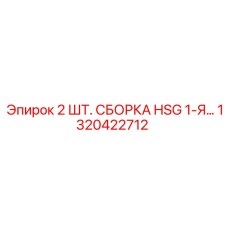1320422712 2 ШТ. СБОРКА HSG 1-Я... Epiroc