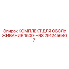2912456407 КОМПЛЕКТ ДЛЯ ОБСЛУЖИВАНИЯ 1500-HRS Epiroc
