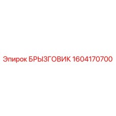 1604170700 БРЫЗГОВИК Epiroc
