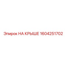1604251702 НА КРЫШЕ Epiroc