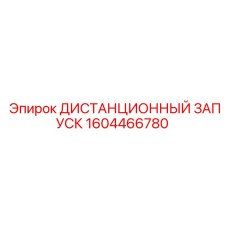 1604466780 ДИСТАНЦИОННЫЙ ЗАПУСК Epiroc