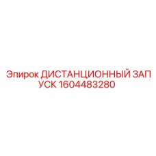 1604483280 ДИСТАНЦИОННЫЙ ЗАПУСК Epiroc