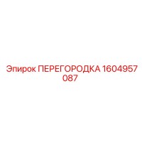 1604957087 ПЕРЕГОРОДКА Epiroc