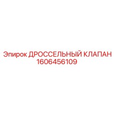 1606456109 ДРОССЕЛЬНЫЙ КЛАПАН (Epiroc)