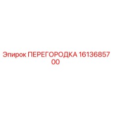 1613685700 ПЕРЕГОРОДКА - Epiroc