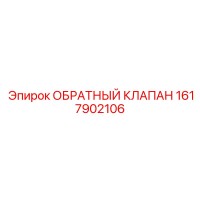 1617902106 ОБРАТНЫЙ КЛАПАН Epiroc