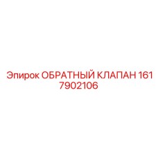 1617902106 ОБРАТНЫЙ КЛАПАН Epiroc