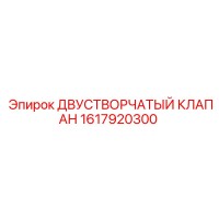1617920300 ДВУСТВОРЧАТЫЙ КЛАПАН Epiroc
