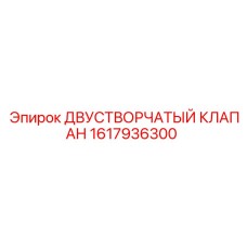 1617936300 Двустворчатый клапан Epiroc