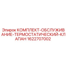 1622707002 КОМПЛЕКТ ОБСЛУЖИВАНИЯ ТЕРМОСТАТИЧЕСКИЙ КЛАПАН Epiroc