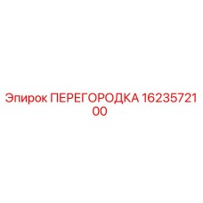 1623572100 ПЕРЕГОРОДКА Epiroc