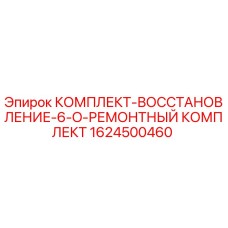 1624500460 КОМПЛЕКТ ВОССТАНОВЛЕНИЯ 6-O РЕМОНТНЫЙ КОМПЛЕКТ Epiroc