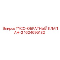 Клапан обратный 1624595132 TYCO-2 для буровых станков Epiroc
