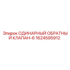 1624595912 ОДИНАРНЫЙ ОБРАТНЫЙ КЛАПАН-6 Epiroc